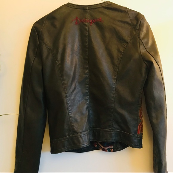 Desigual Faux Leather Jacket - Small - Picture 5 of 5